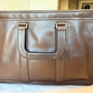 Coach Dark Brown Leather Men's Briefcase